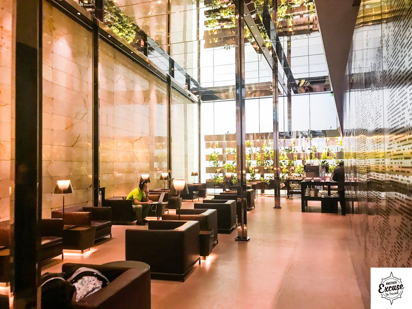 Doha First Class Lounge Seating Sleeping Area Qatar