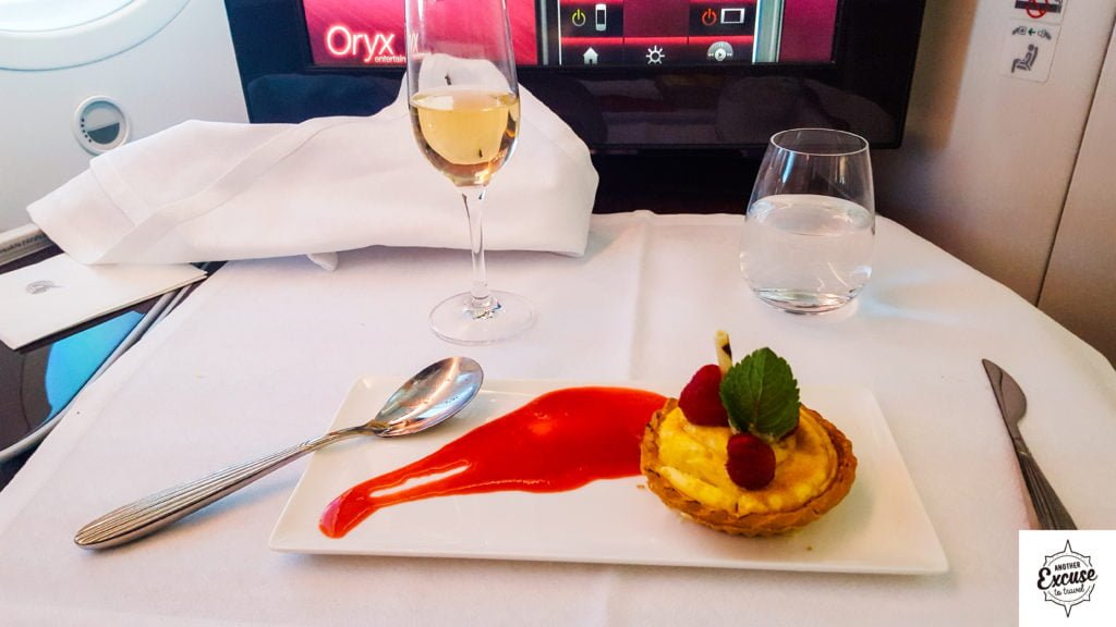 Qatar Airways 787 Oslo Business Class Product Seats Dessert Review