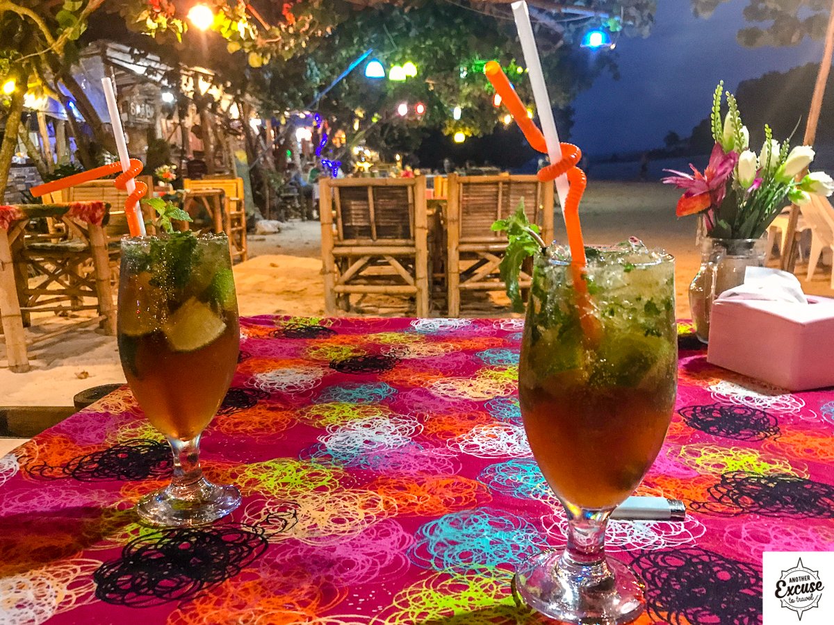 Krabi in August by the beach drinks Krabi in August by the beach drinks