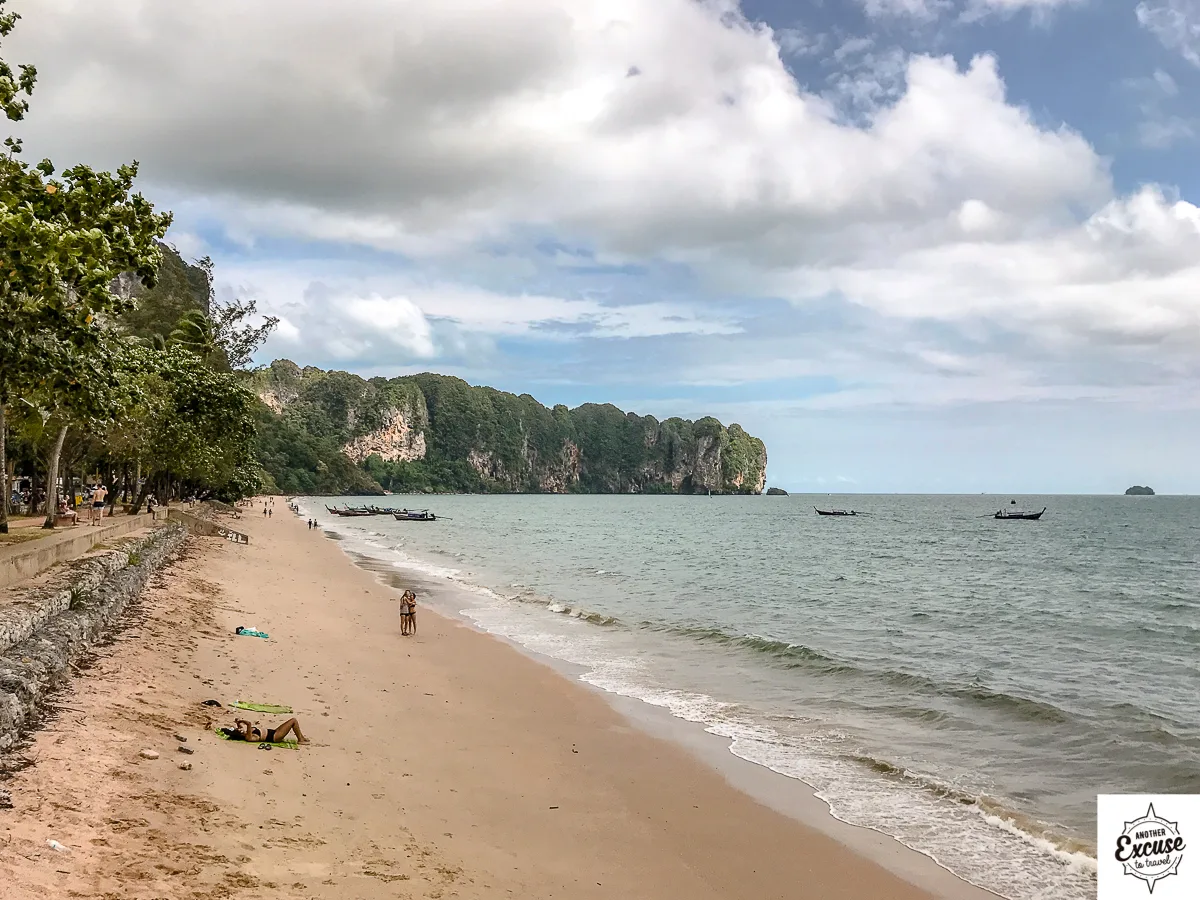 Krabi in August by the beach nice weather