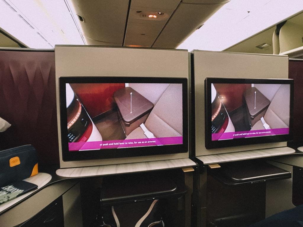 Qsuites inflight entertainment