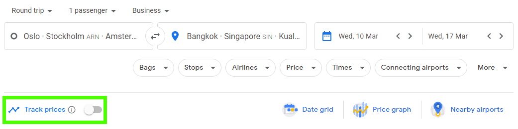 Cheap business class flights