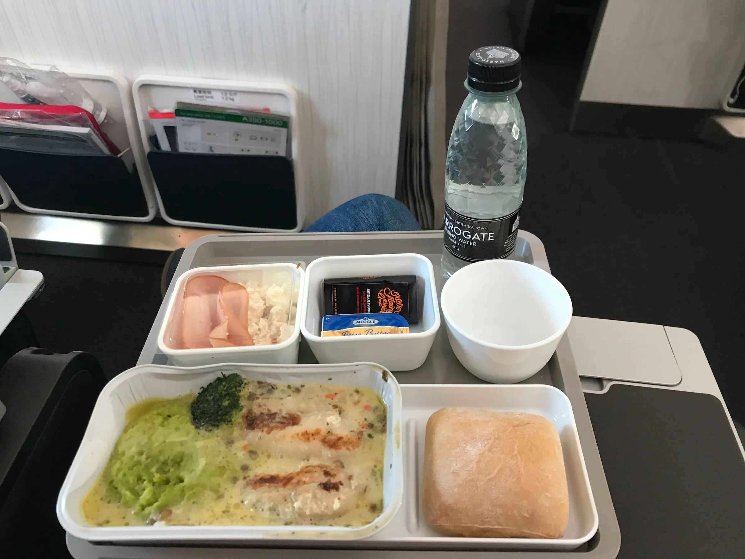 Cathay Pacific A350 Economy fish