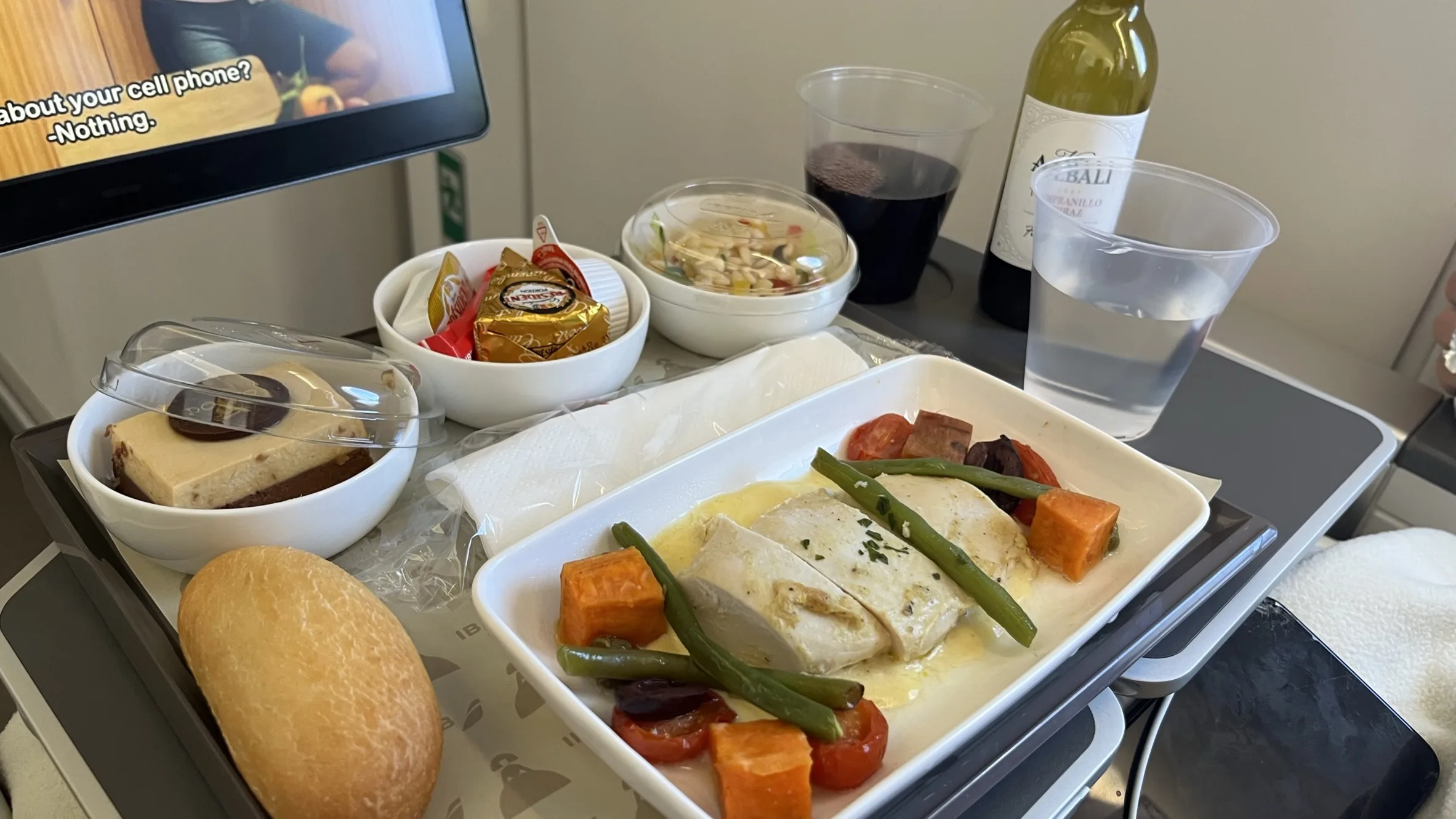 Iberia Premium Economy Meal