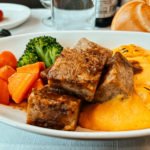 Iberia Business Class Madrid to Prague Main Course - Pork