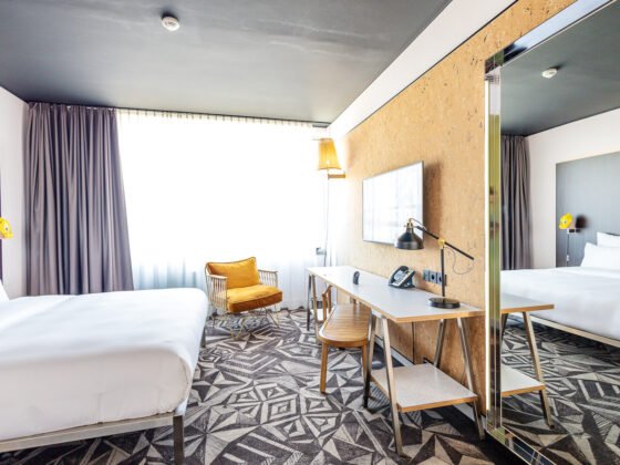 View of the hotel bedroom