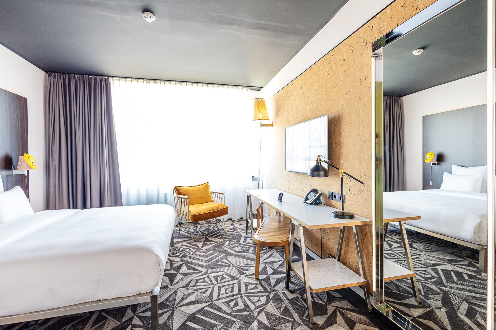 View of the hotel bedroom