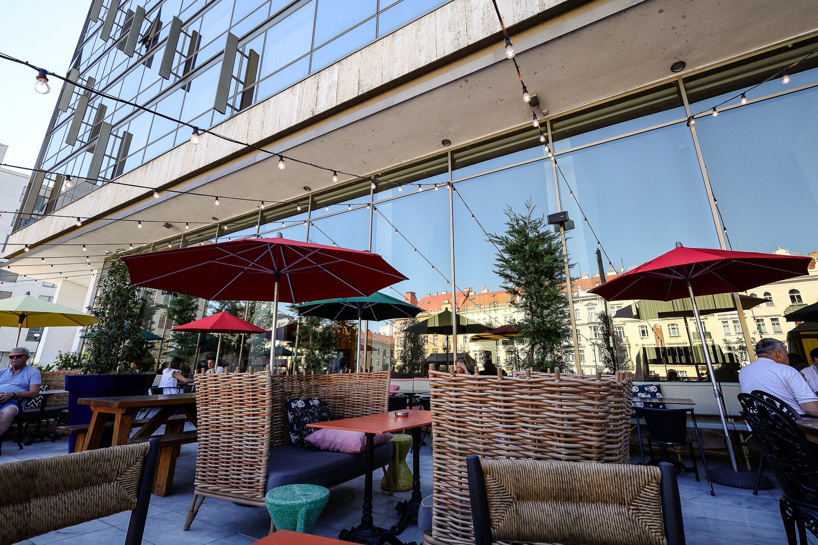 Mama Shelter Prague Hotel - Outside Bar Seating Area