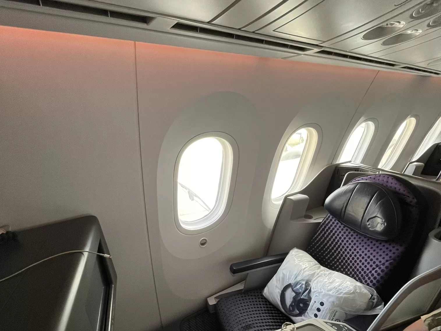 Aeromexico Madrid to Mexico City on the 787-8 in business class - cabin view