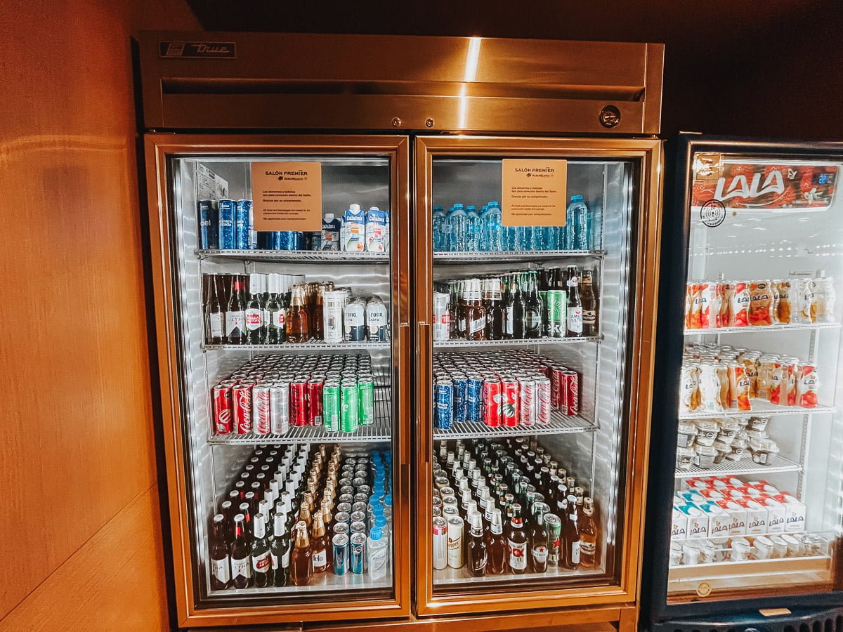 Aeromexico Lounge Drinks Fridge
