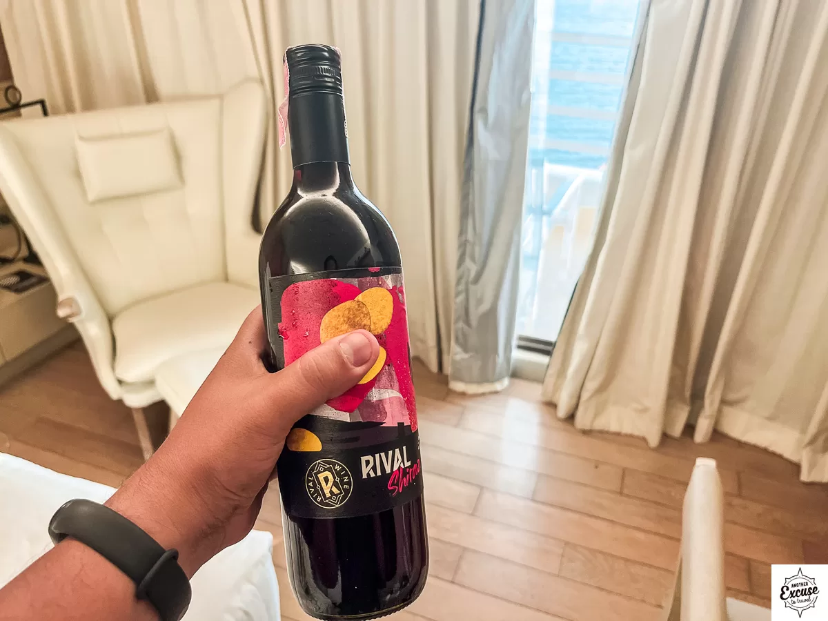Bottle of red wine