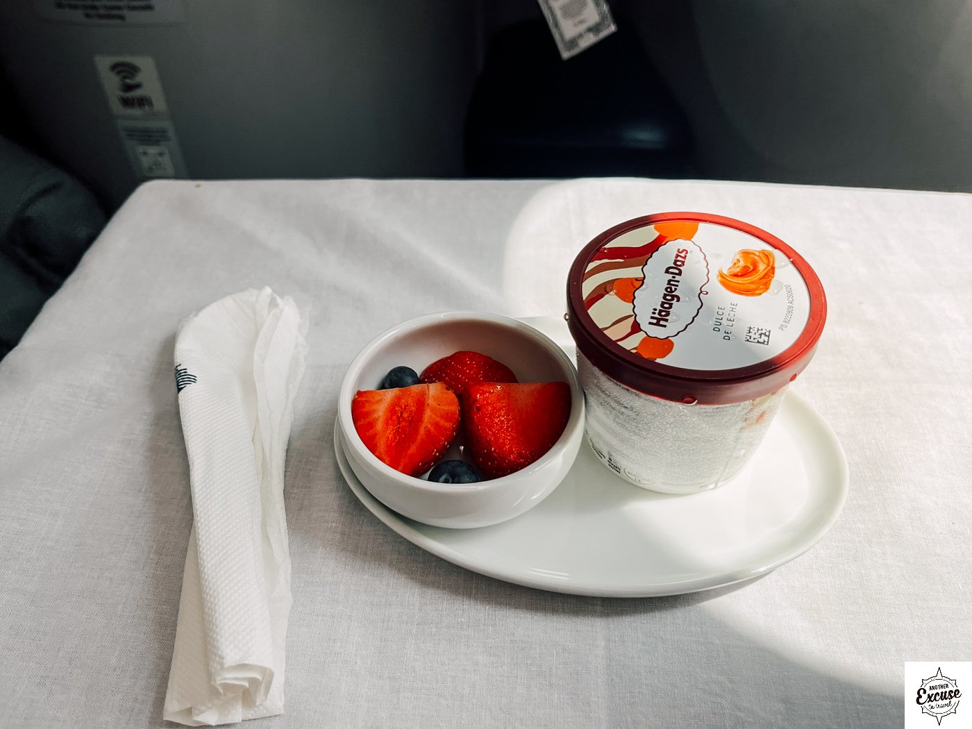 Aeromexico Business Class Dessert - ice cream