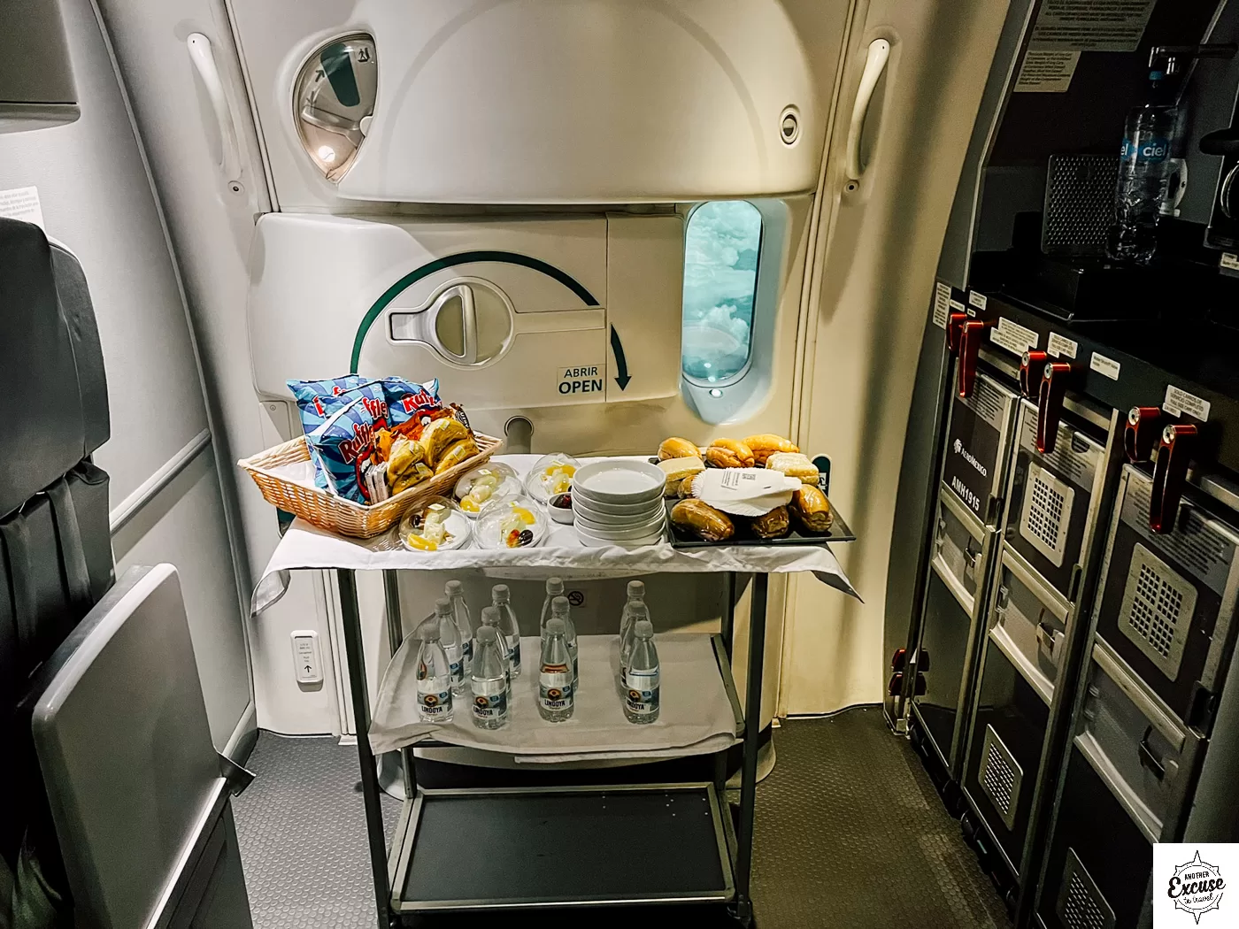 Aeromexico 787-8 Business Class Galley Snacks