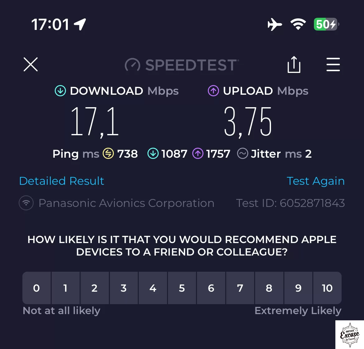 Aeromexico Wifi Speed Test
