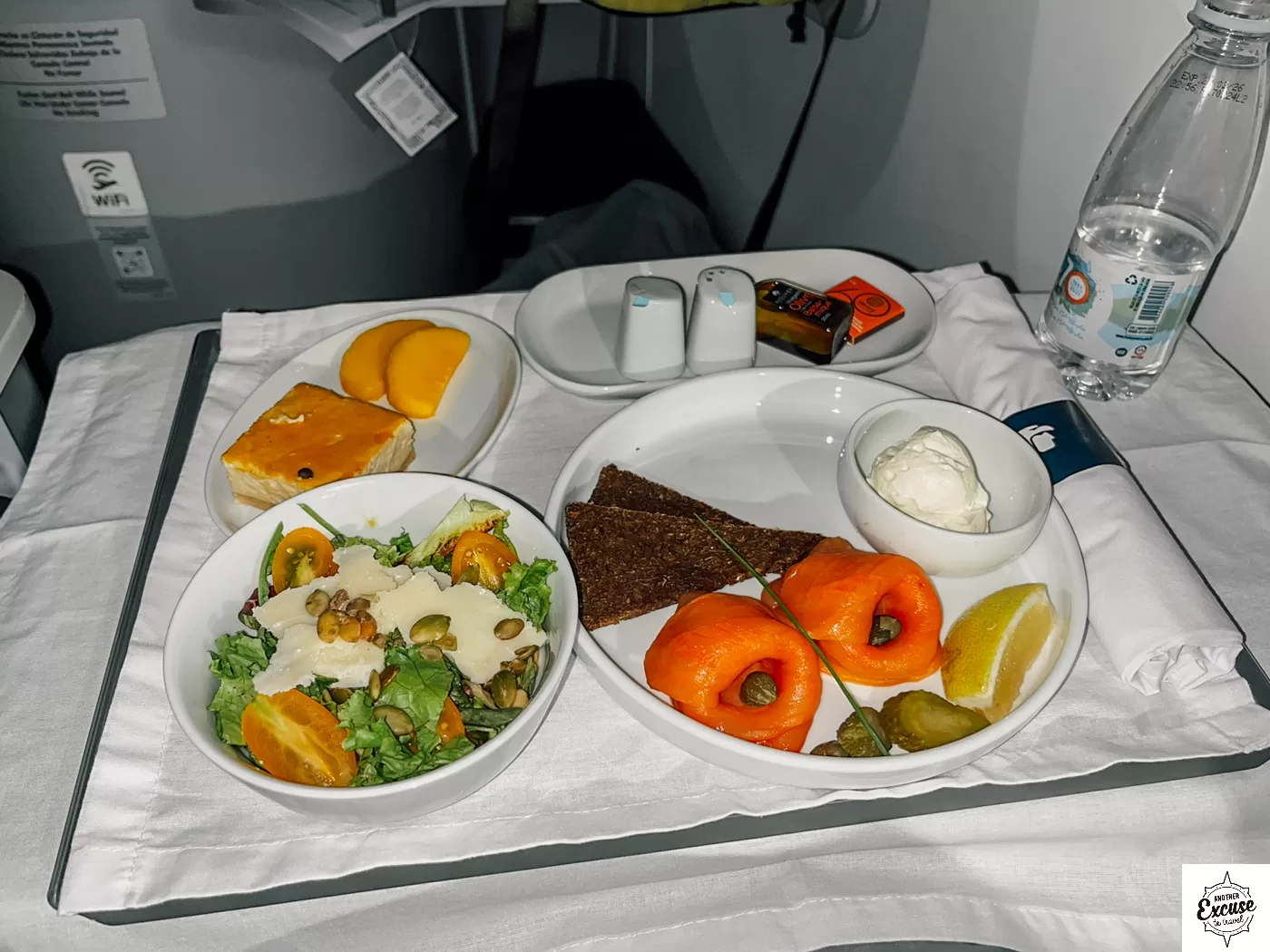Aeromexico Business Class Meal - Smoked Salmon