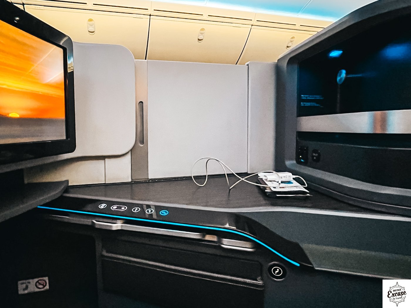 Air Europa 787-9 business class seat controls