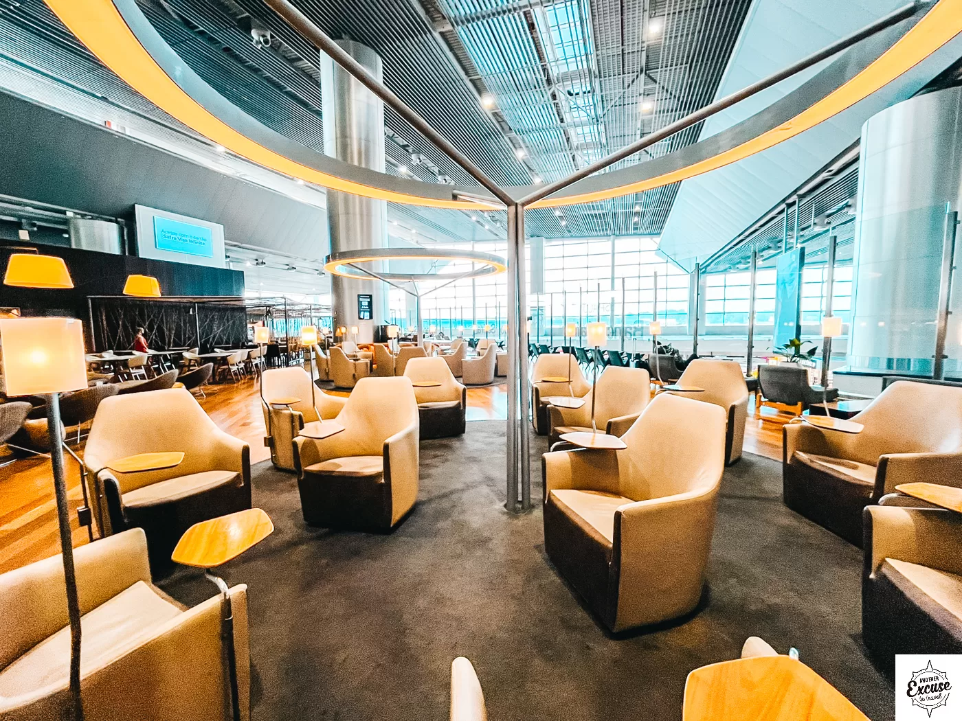 Amrchair with integrated table