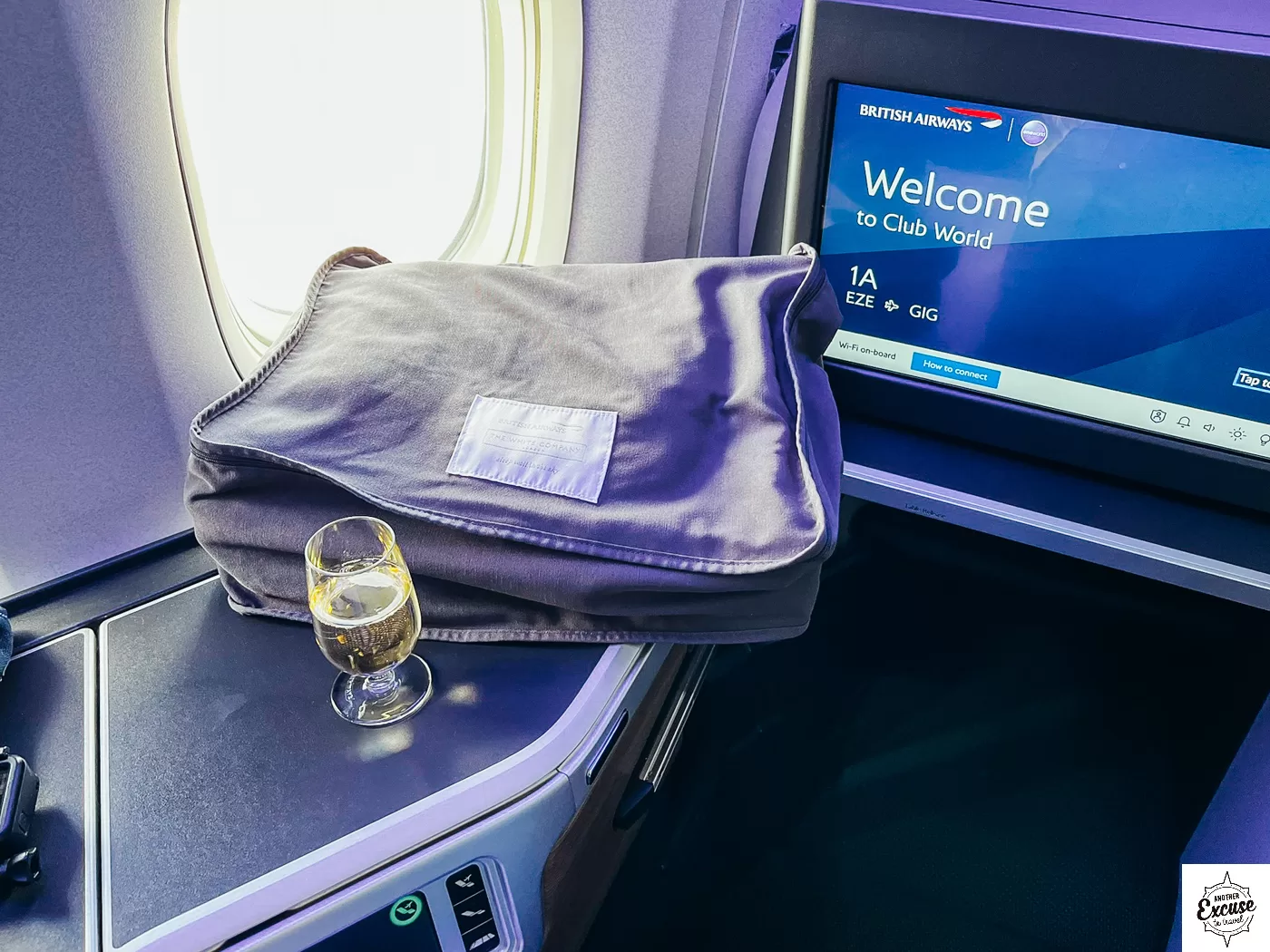 British Airways White Company bedding