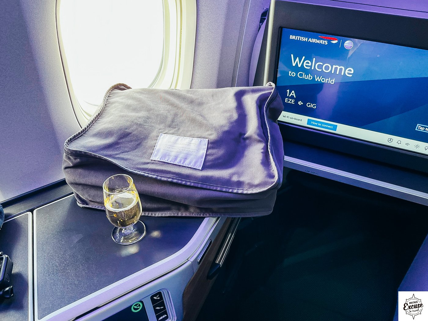 British Airways White Company bedding