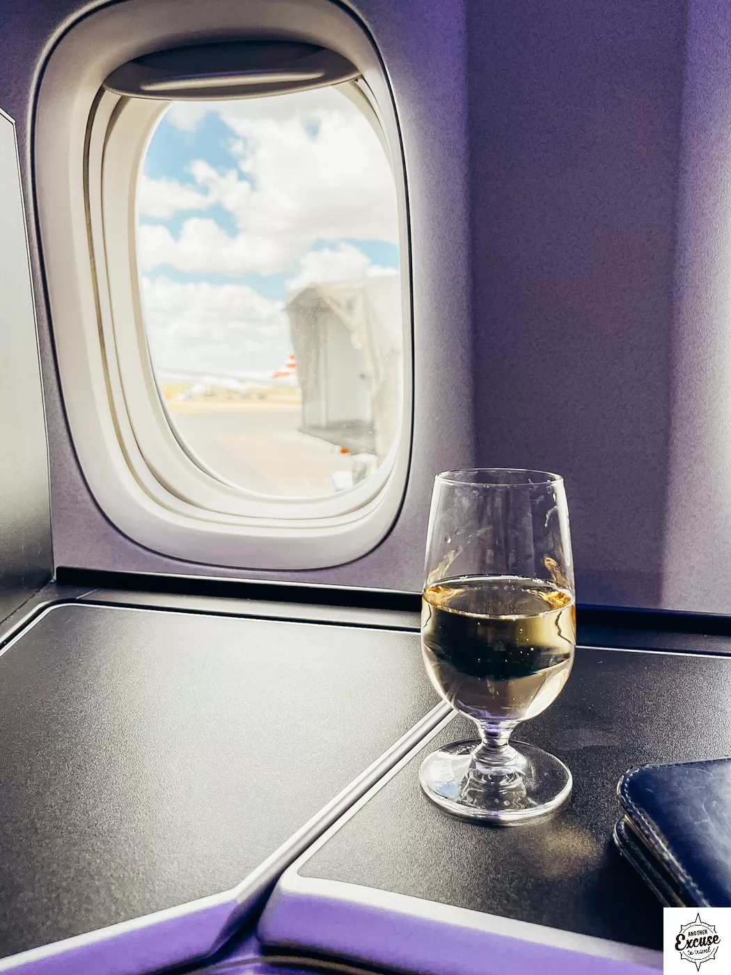 British Airways business class champagne