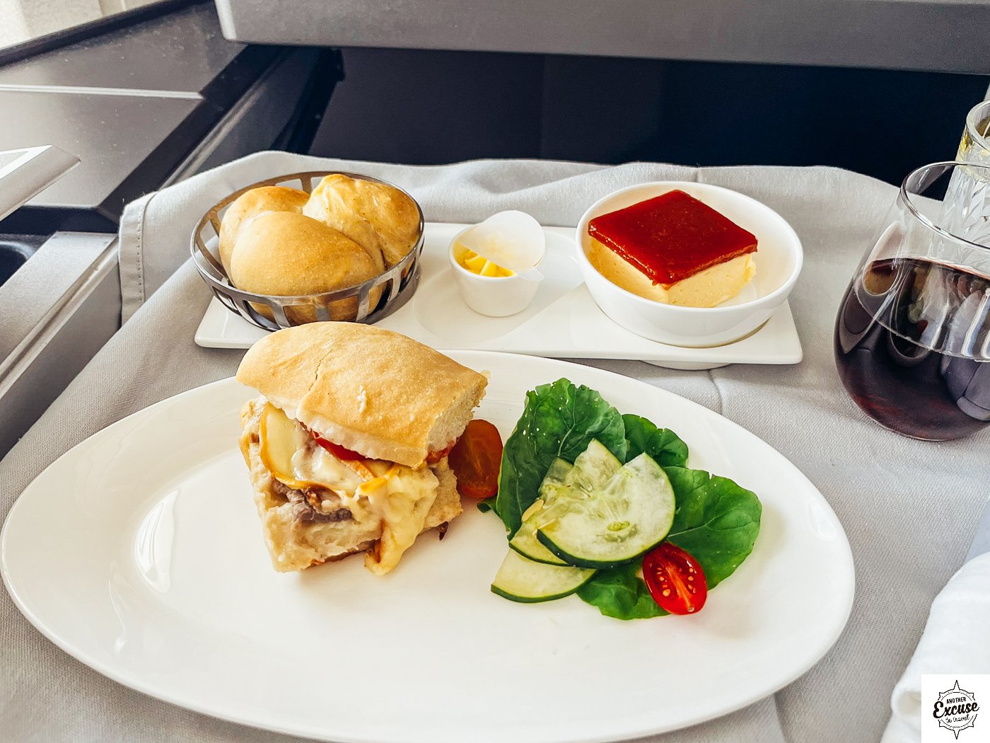 British Airways business class meal buenos aires to rio