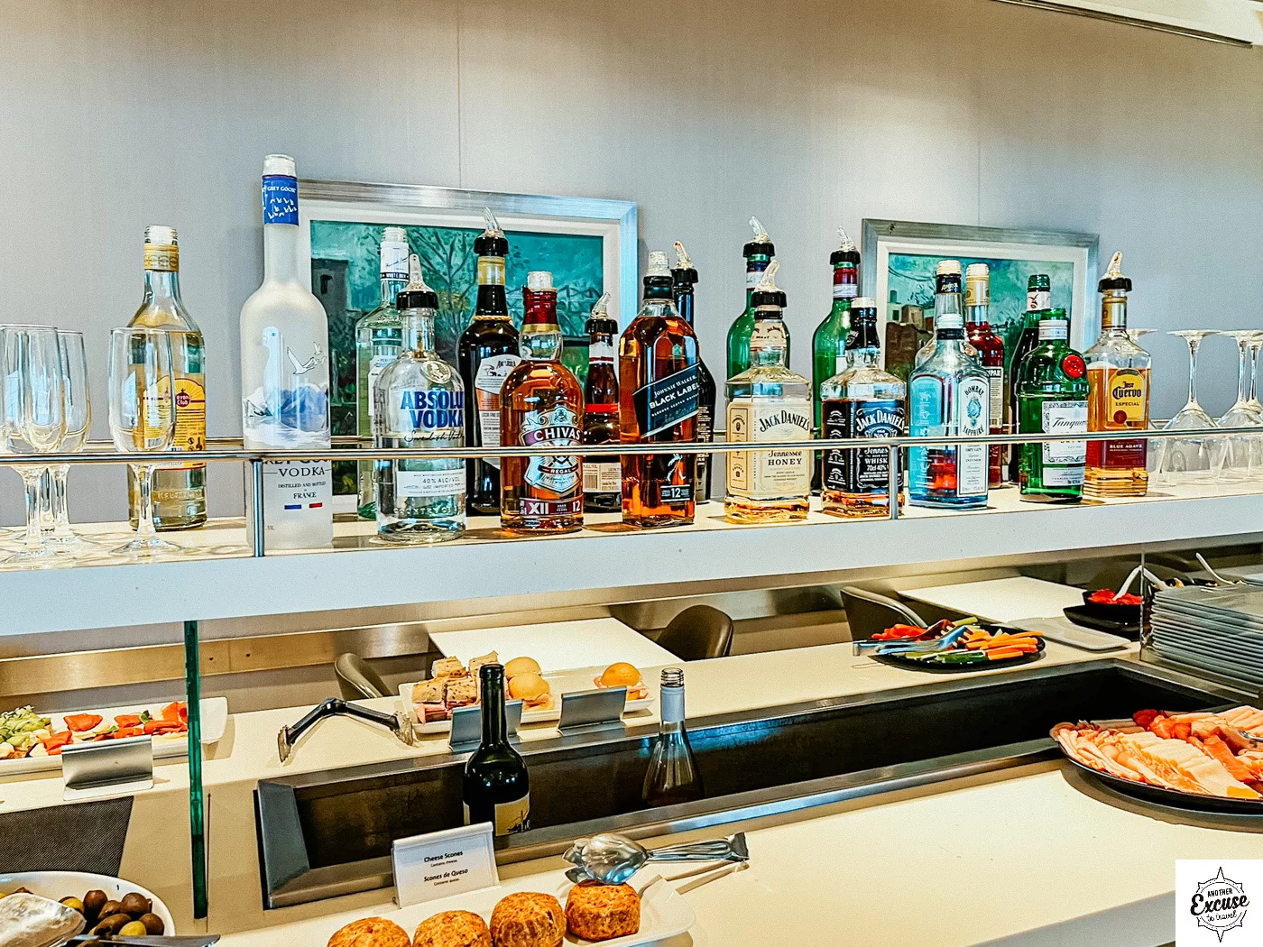 American Airlines Iberia Lounge Buenos Aires spirits