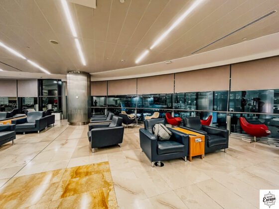 AENA lounge Madrid seating area