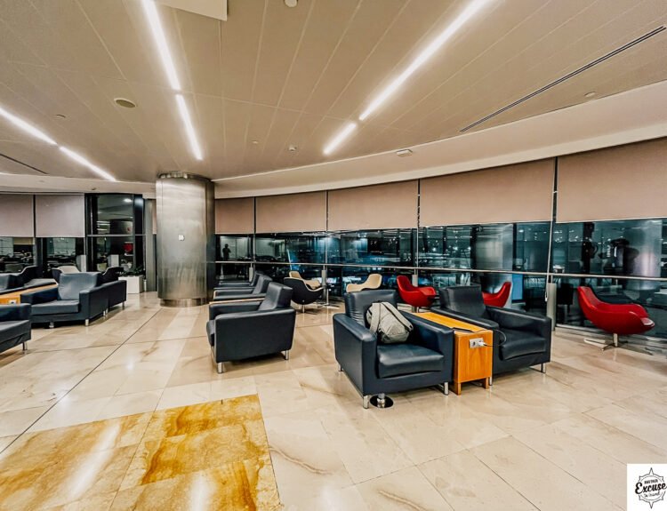 AENA lounge Madrid seating area