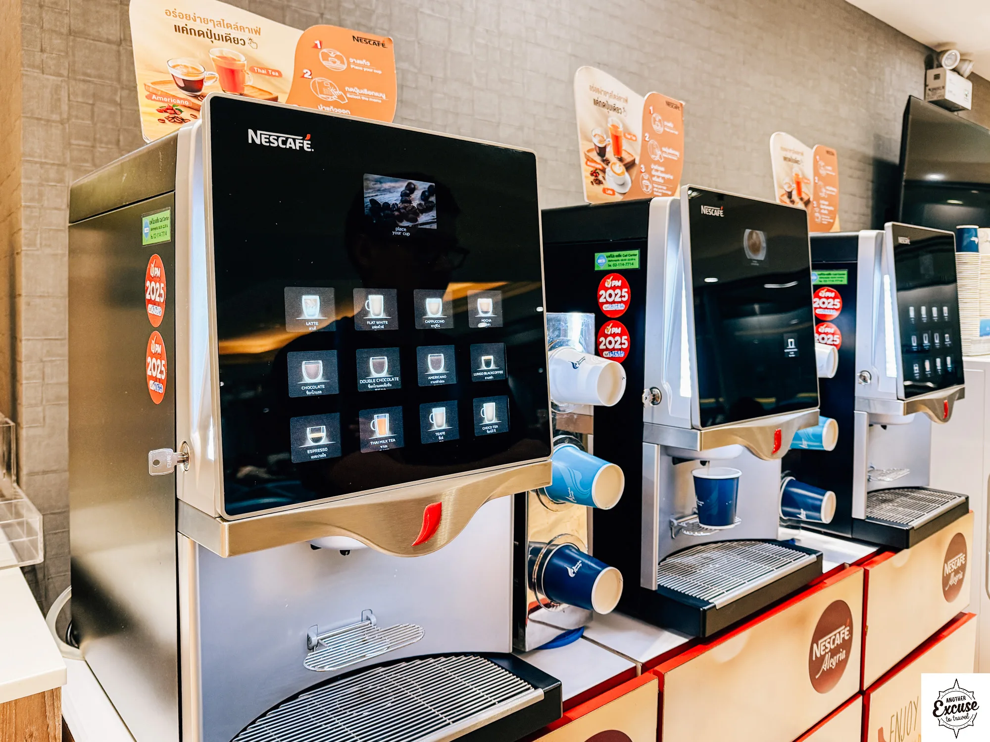 Bangkok Airways Economy Lounge Bangkok coffee machines