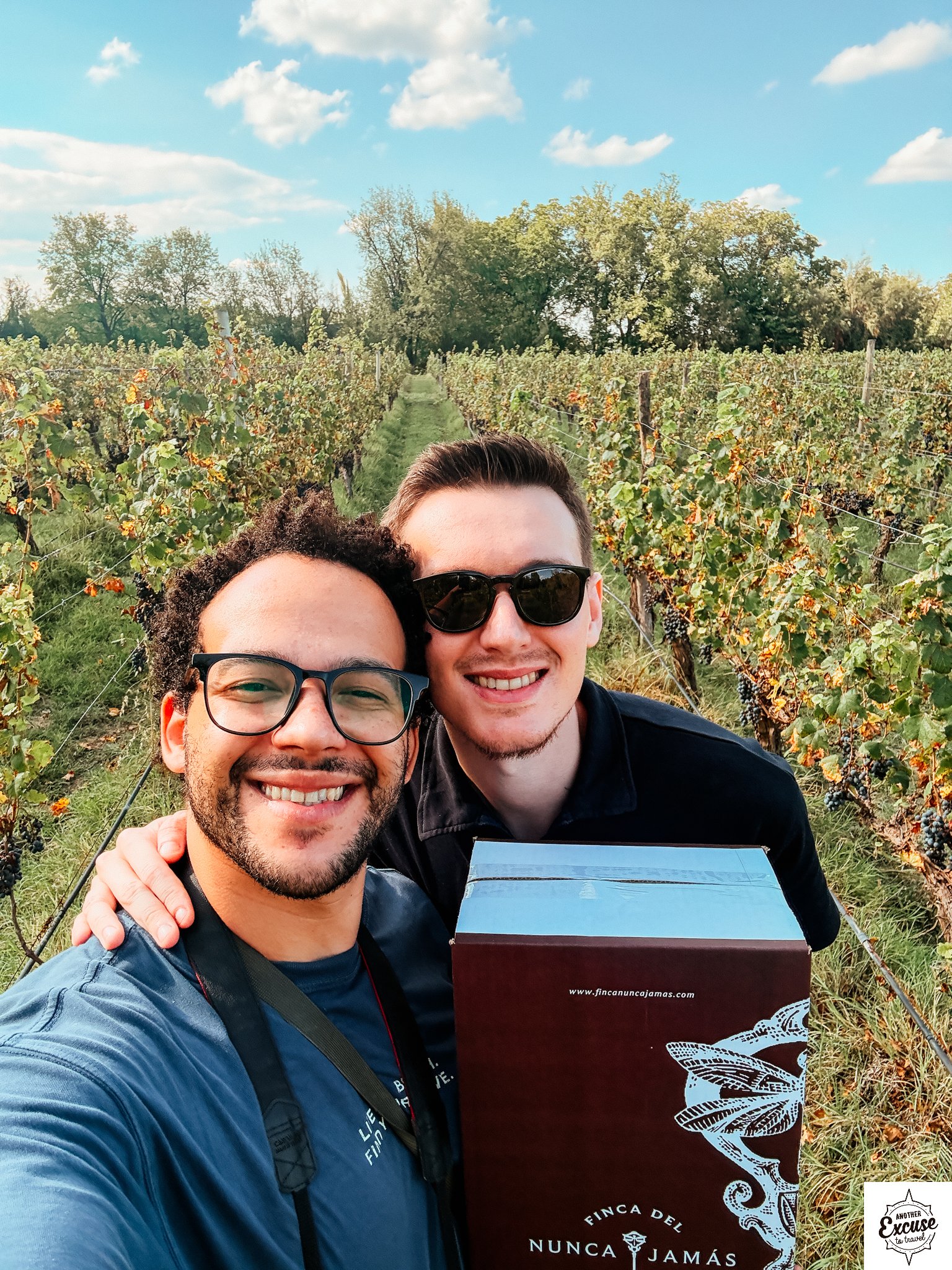Tiago and Jack in Mendoza